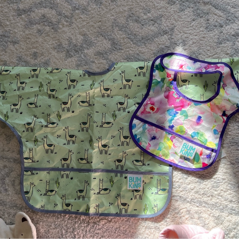Bumkins Smock and bib combo